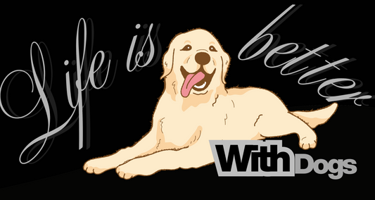 Life is better with dogs Unisex Classic Crew T-Shirt