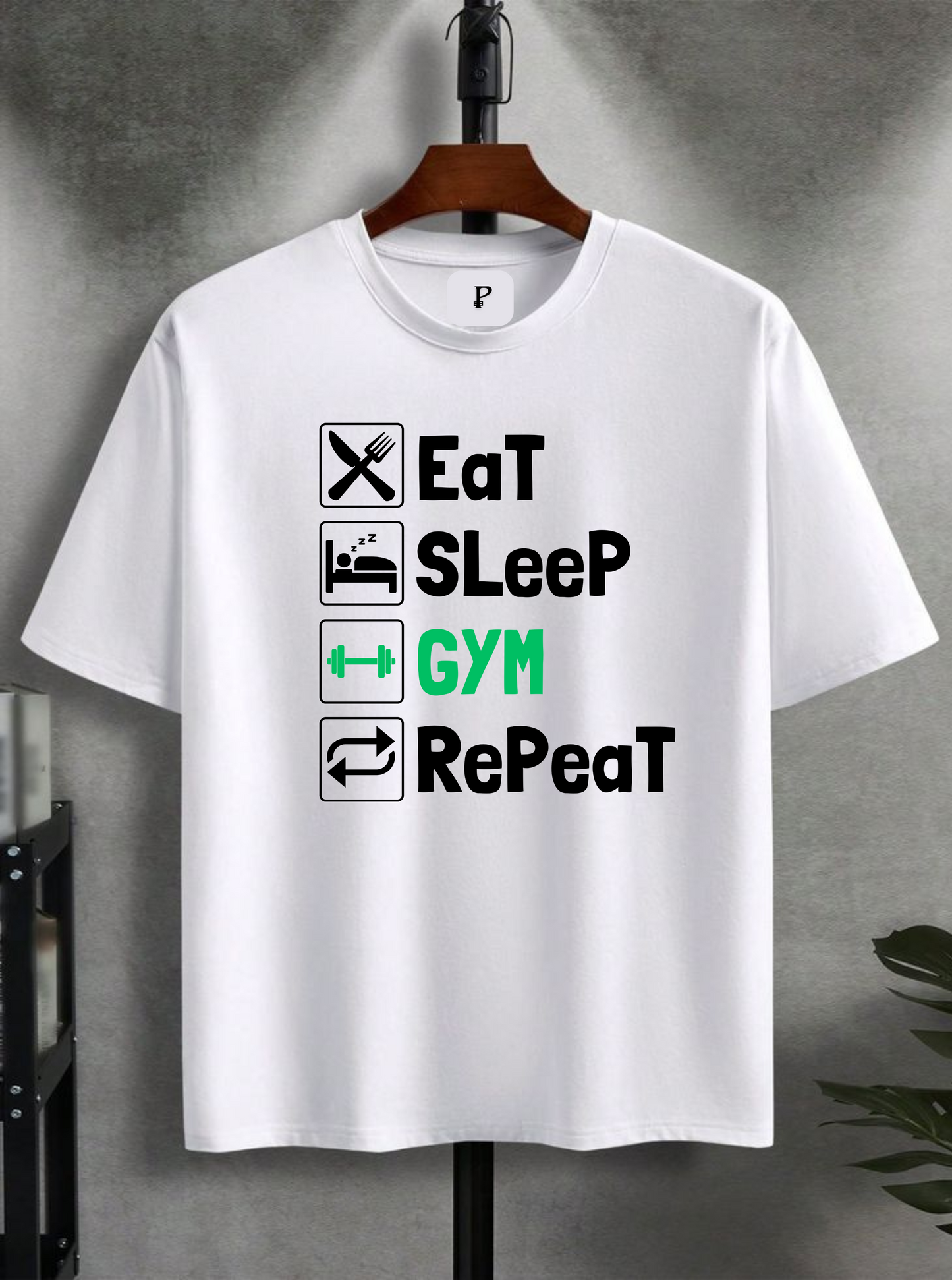Eat Sleep GYM Repeat T-Shirt