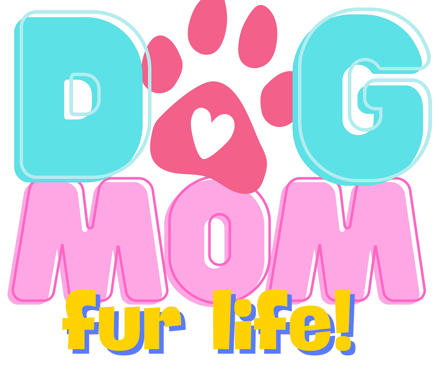 Dog Mom fur Life! Unisex Classic Crew T-Shirt
