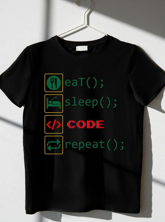 Eat Sleep Code Repeat T-shirt