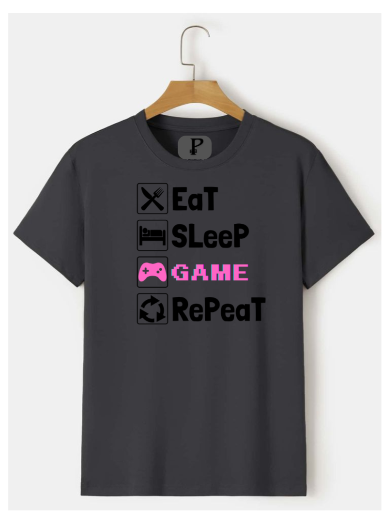 Eat Sleep Game Repeat T-Shirt