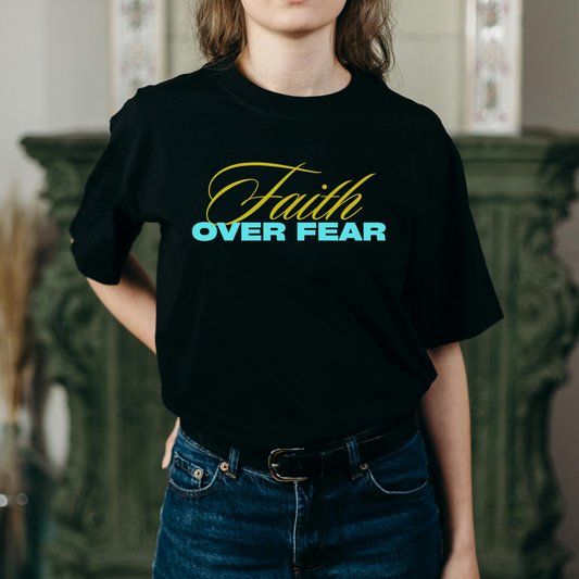 Faith over fear Unisex Oversized T-Shirt