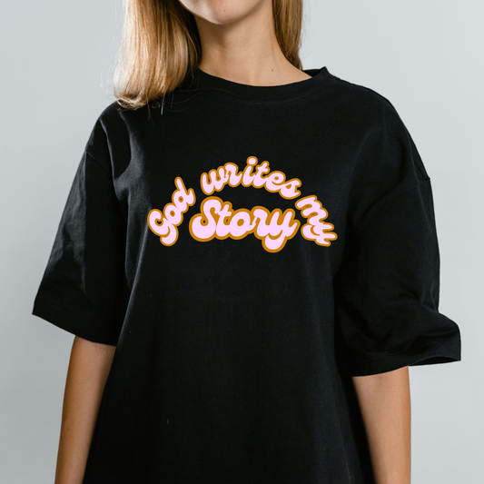 God writes my story Unisex Oversized T-Shirt
